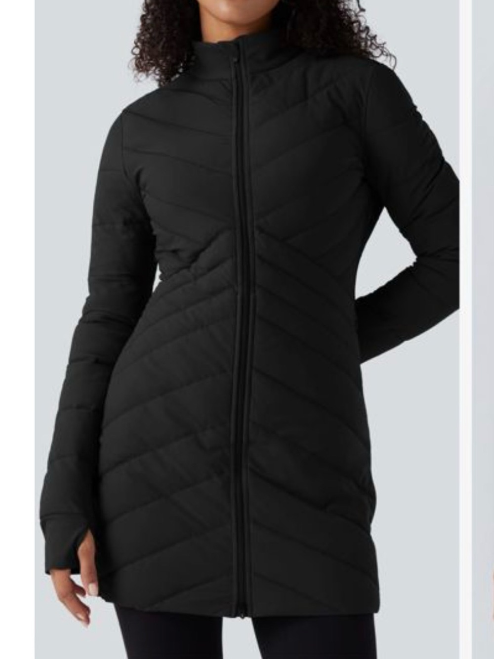 Halara Quilted padded Jacket size L with front pockets NWOT